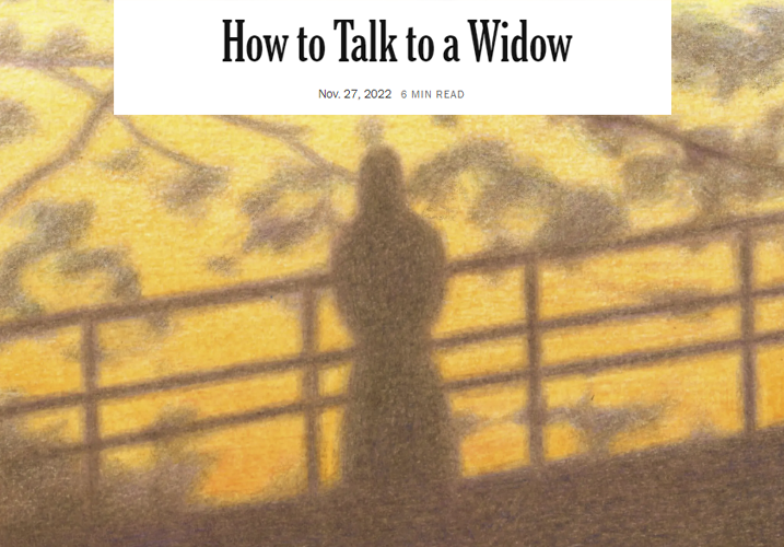 How to Talk to a Widow
